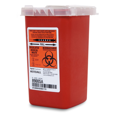 Sharps Container Red 1 Quart