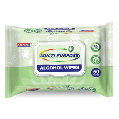 Multi-Purpose Alcohol Wipes Pk/50